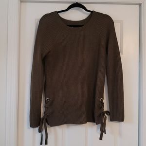 Pink Clover army green sweater